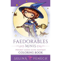 Faedorables Minis - Pocket Sized Cute Fantasy Coloring Book - Paperback