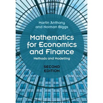 Mathematics for Economics and Finance - Paperback