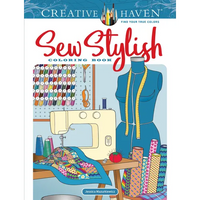 Creative Haven Sew Stylish Coloring Book - Paperback