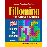 Fillomino for Adults and Seniors: 500 Easy to Hard - Paperback