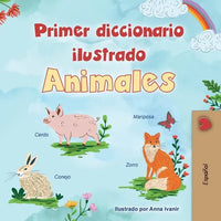 First Picture Dictionary - Animals (Spanish Children's Book) - Paperback