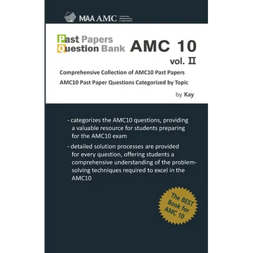 Past Papers Question Bank AMC10 vol.2: Comprehensive Collection of AMC10 Past Papers - Paperback