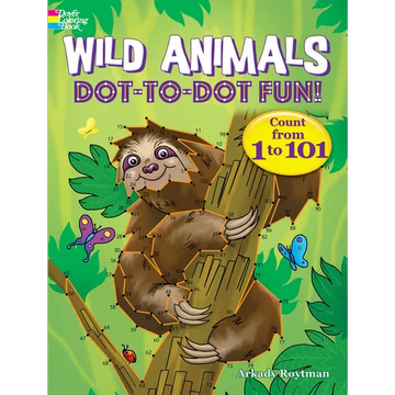 Wild Animals Dot-To-Dot Fun!: Count from 1 to 101 - Paperback