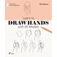 Learn to Draw Hands with 50 Models - Paperback