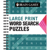 Brain Games - Large Print Word Search (Arrow) - Spiral