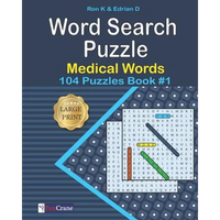 Word Search Puzzle: Medical words: 104 Puzzles - Paperback