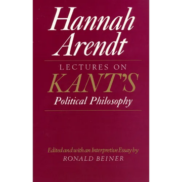 Lectures on Kant's Political Philosophy - Paperback