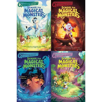 School for Magical Monsters Collected Set: Rise of Pegasus; The Eye of Cyclops; The Roar of Cerberus; The Wiggles of Medusa (Quix Books) - Paperback