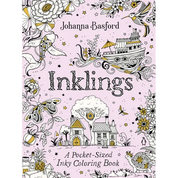 Inklings: A Pocket-Sized Inky Coloring Book - Paperback