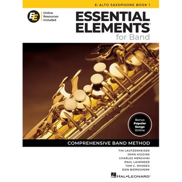 Essential Elements for Band - Eb Alto Saxophone Book 1 with Eei Online Resources Eb Alto Sax Method Songbook and Sheet Music for School Band Students - Paperback
