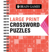 Brain Games - Large Print Crossword Puzzles (Arrow) - Spiral