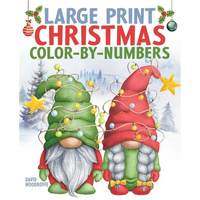 Large Print Christmas Color-By-Numbers - Paperback