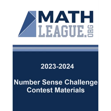 2023-2024 Number Sense Challenge Contest Materials - Paperback