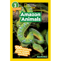 Amazon Animals (National Geographic Kids Readers, Level 3/Fact Reader): 100 Fun Facts about Snakes, Sloths, Spiders, and More - Paperback
