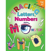 Tracing Letters and Numbers for Preschool(Monster): Kindergarten Tracing Workbook - Paperback