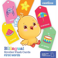 Canticos Bilingual Stroller Flash Cards: First Words - Board Book