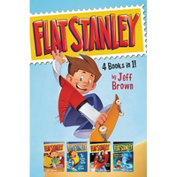 Flat Stanley 4 Books in 1!: Flat Stanley, His Original Adventure; Stanley, Flat Again!; Stanley in Space; Stanley and the Magic Lamp - Hardcover
