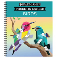 Brain Games - Sticker by Number: Birds - Spiral