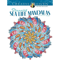 Creative Haven Stunning Sea Life Mandalas Coloring Book - Paperback