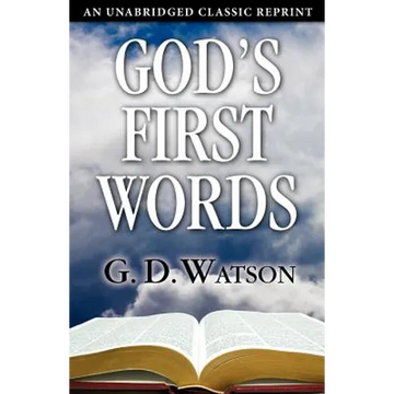 God's First Words - Paperback