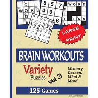BRAIN WORKOUTS (Variety) Puzzles Vol 3 - Paperback