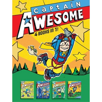 Captain Awesome 4 Books in 1! No. 3: Captain Awesome and the Missing Elephants; Captain Awesome vs. the Evil Babysitter; Captain Awesome Gets a Hole-I - Hardcover