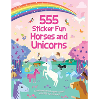 555 Sticker Fun - Horses and Unicorns - Paperback