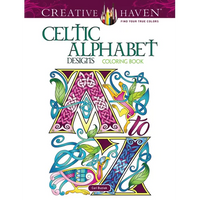Creative Haven Celtic Alphabet Designs Coloring Book - Paperback