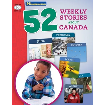 52 Weekly Nonfiction Stories About Canada Grades 2-3 - Paperback