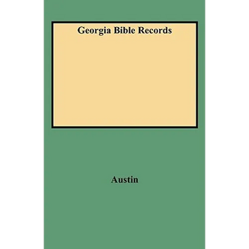Georgia Bible Records - Paperback