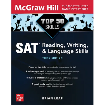 Top 50 SAT Reading, Writing, and Language Skills, Third Edition - Paperback
