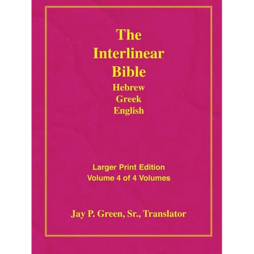 Larger Print Bible-Il-Volume 4 - Paperback