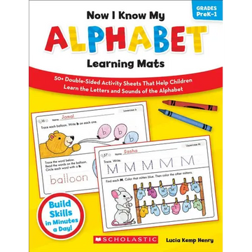 Now I Know My Alphabet Learning Mats - Paperback