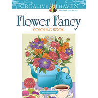Creative Haven Flower Fancy Coloring Book - Paperback