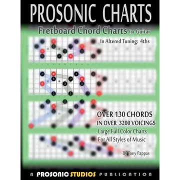 Fretboard Chord Charts for Guitar - In Altered Tuning: 4ths - Paperback
