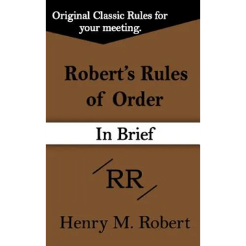 Robert's Rules of Order (in Brief) - Hardcover
