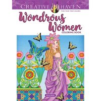 Creative Haven Wondrous Women Coloring Book - Paperback