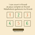 I can count in Kirundi - Je peux compter en Kirundi - Ndashobora guharura mu Kirundi