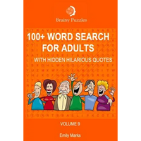 100+ Word Search for Adults: With Hidden Hilarious Quotes - Paperback