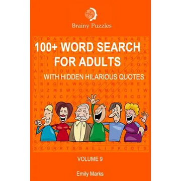 100+ Word Search for Adults: With Hidden Hilarious Quotes - Paperback