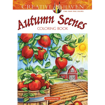 Creative Haven Autumn Scenes Coloring Book - Paperback