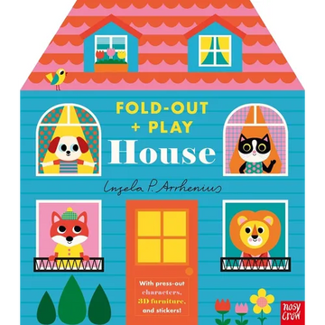Fold-Out + Play: House - Board Book