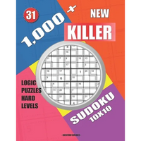 1,000 + New sudoku killer 10x10: Logic puzzles hard levels - Paperback