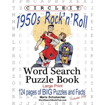 Circle It, 1950s Rock'n'Roll, Word Search, Puzzle Book - Paperback