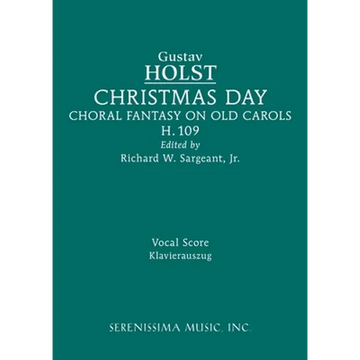 Christmas Day, H.109: Vocal score - Paperback