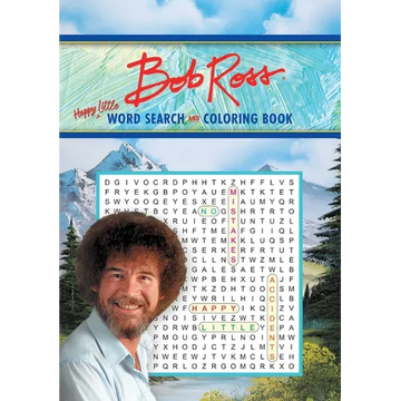 Bob Ross Word Search and Coloring Book - Paperback