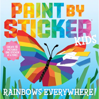 Paint by Sticker Kids (Official): Rainbows Everywhere!: Create 10 Pictures One Sticker at a Time! - Paperback