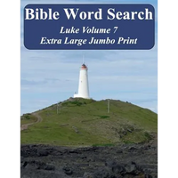 Bible Word Search Luke Volume 7: King James Version Extra Large Jumbo Print - Paperback