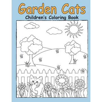 Garden Cats Children's Coloring Book - Paperback