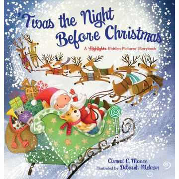 'Twas the Night Before Christmas: Read-Aloud Christmas Storybook for Families with a Seek-And-Find Twist, Christmas Picture Book with Over 120 Hidden - Hardcover